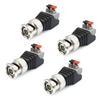 4/10Pcs BNC Q9 Plug Welding-free BNC Cable Copper Core Interface Connector for Analog Surveillance Camera Video