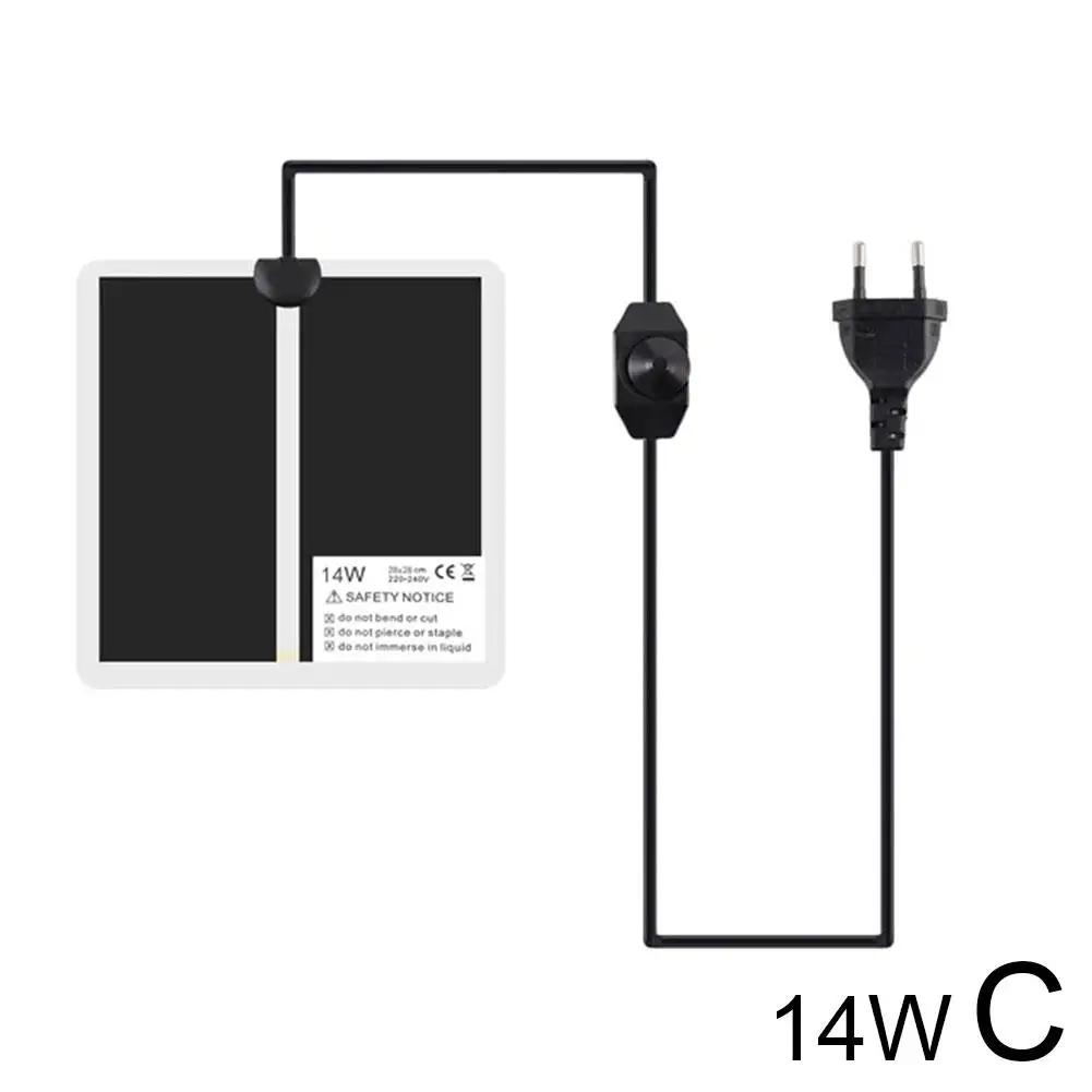 Грелка для рептилий с регулируемой температурой, зимнее отопление для рептилий, рогатый USB-нагреватель для домашних животных, лягушек и пауков, коврик для домашних животных Tortoi V3J7