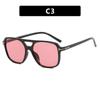T-Shaped Double Beam Sunglasses Square Fashion Trend Sunglasses Retro Sunglasses