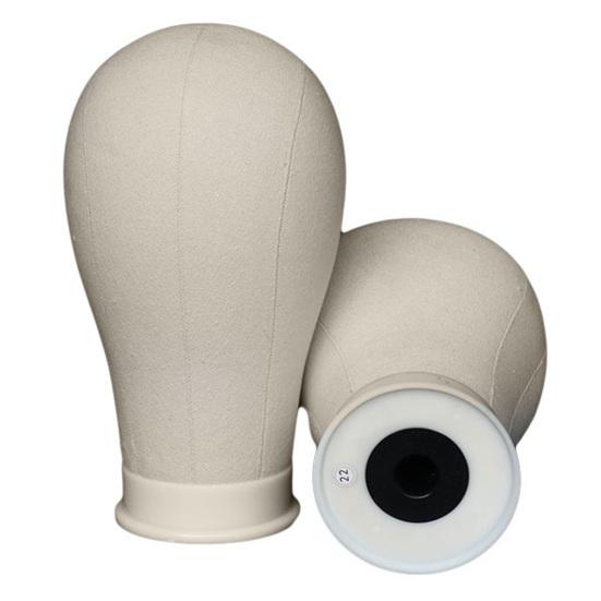 Yousheng Canvas Block Head Kit Training Styling Mannequin Wig Head DIY Durable Foam Canvas Material Display Head Wig Stand