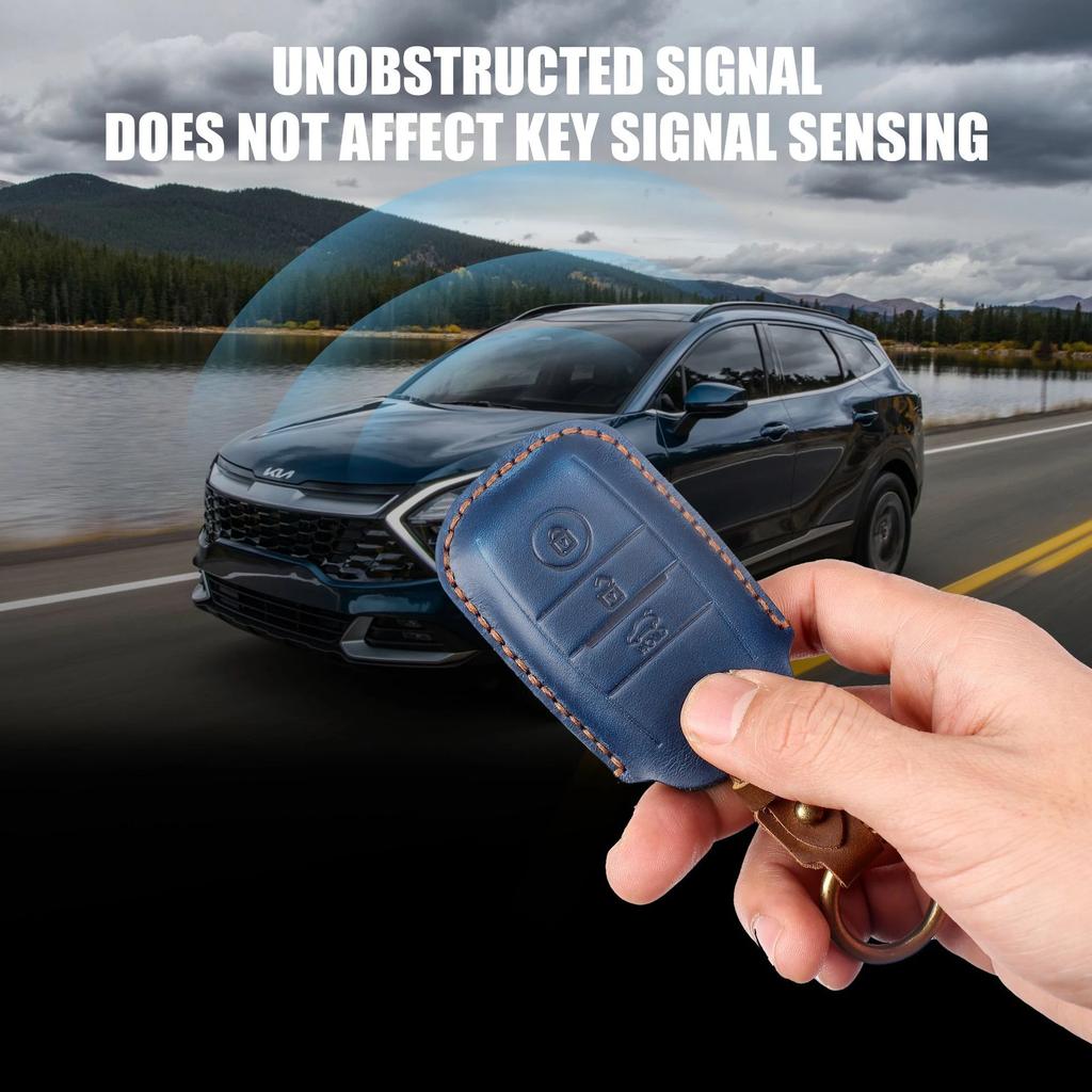 Кожаный чехол для 3-кнопочного автомобильного пульта-ключа для Kia Sportage Cerato Optima K2 K3 K4 K5 Rio Picanto K2 Soul Sorento Ski Sedona