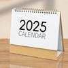 2025 Desk Calendar Small Stand Up Double-Coil Binding Monthly Calendar Daily Planner Event
