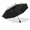 Sanrio Automatic Open/Close Umbrella-Cute Umbrella with Cute Design, Portable 3-Fold Compact Umbrella for Men & Women, Halloween Christmas G