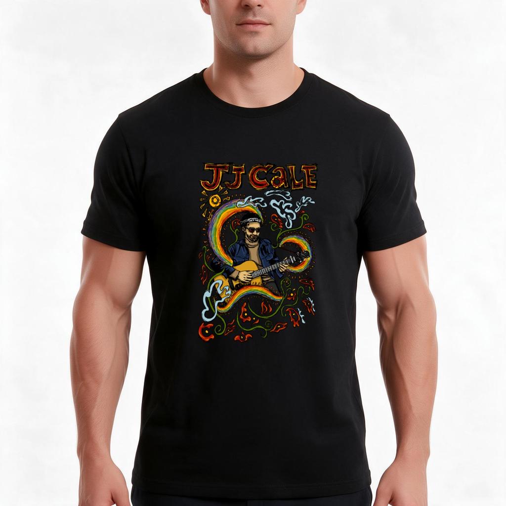 Jj Cale TShirt Summer Casual Cotton Tee Oversized Streetwear Tops Vintage Graphic Print Loose Fit Short Sleeve 100 Cotton
