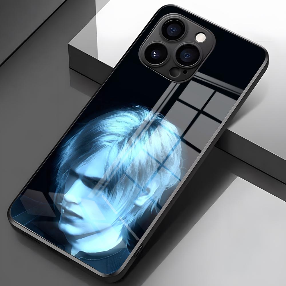 Leon Resident Evil 4 Remake Phone Case For IPhone 17 Pro Max 16 15 14 Pro Max 13 11 X Xs Xr 8 7Plus Glass Cover
