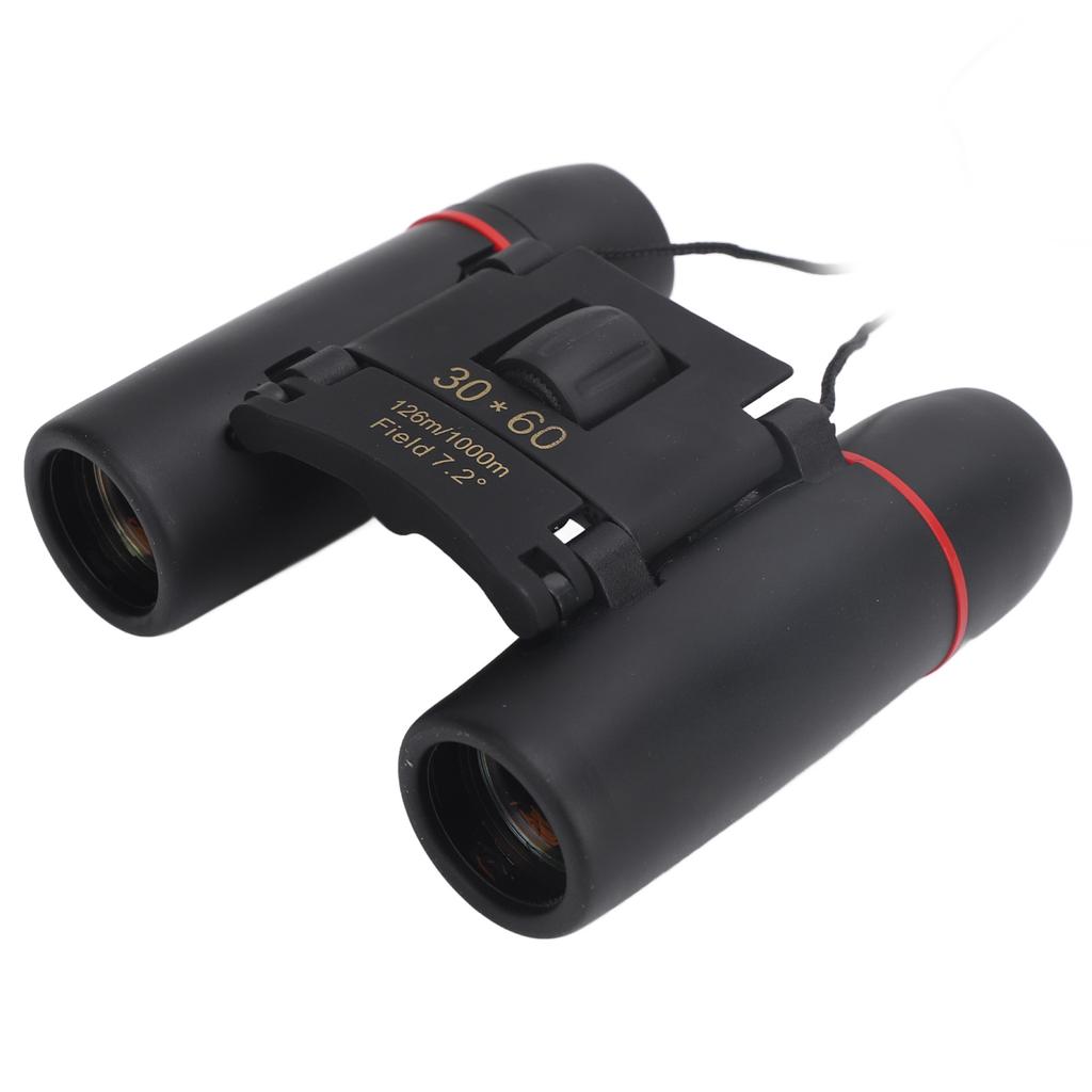 30x60 складной бинокль для взрослых и детей из алюминиевого сплава, резина, HD, легкий компактный бинокль для