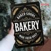 Винтажная вывеска на жестяной банке «Выпечка каждый день» Ретро Декор для кухни настенный Металлический плакат
