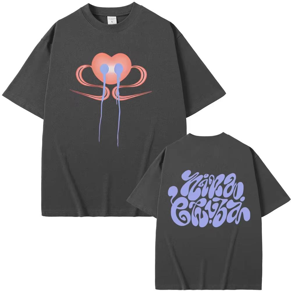 Singer Nina Chuba Tour New Album 2026 Cover Tshirts Unisex Women Fashion Pop Music T Shirt High Quality pure Cotton Oversized Tees