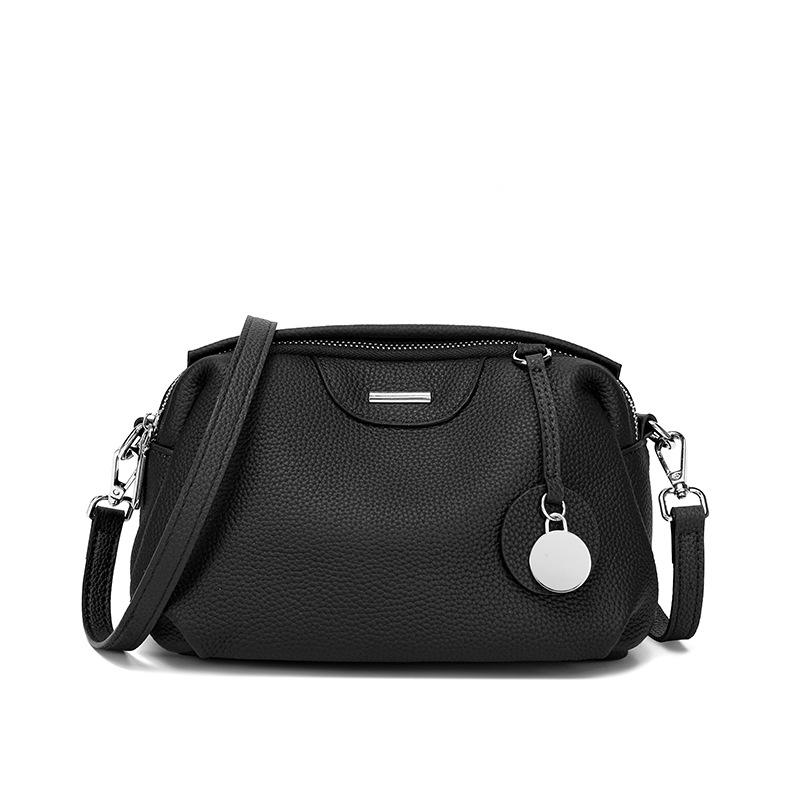 Сумка из коровьей кожи первого слоя, сумка через плечо для женщин, новая женская сумка Boston, универсальная сумка через плечо для поездок на работу