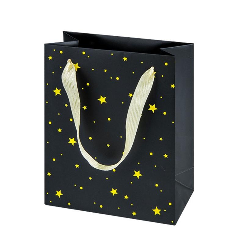 10 Штук Разноцветных Бумажных Пакетов Стильные Мешочки для Хранения Праздничных Подарков Ручной Работы Разноцветный Подарочный Пакет с Ручками