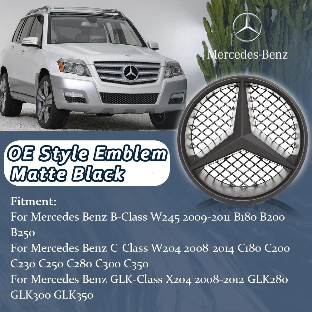 Car Sticker Car Front Grill Logo Light Mirror Face LED Badge For Mercedes Benz 08-14 B-Class W245 B180 C-Class W204 C200 C250 C3