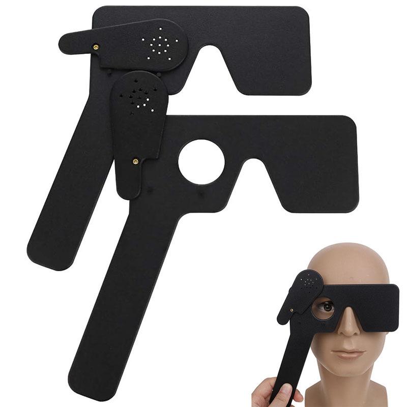 2 шт. офтальмологический окклюдер для глаз для офтальмологов, окулистов и ортоптистов инструмент для проверки зрения (черный)