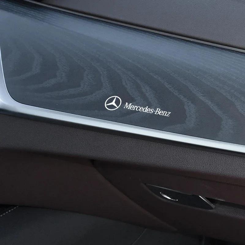 MVW1   Car Interior Random Stickers Car Goods Car steering wheel Decal For For Mercedes Benz AMG C E S A GLE CLC clase W204 W221 W205