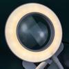 4-Inch Ring Beauty Magnifying Mirror with Clip Light for Makeup, Eyebrow Tattoo, and Fill Light.