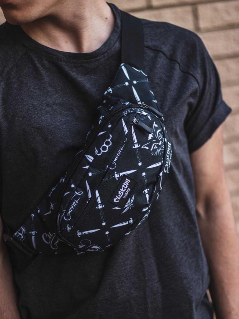 Bananka Belt Bag for Men Custom Wear Triada Gangster Black