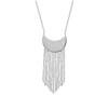 [P7833] - Silver Necklace 'Cléopatra' Silver White (rhodium-plated) - 50x20 Mm
