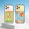 Чехол для телефона A-Aperol Spritz для iPhone 17,16,15,14,13,12,11 Plus,Pro Max,SE4Мягкий силиконовый черный чехол