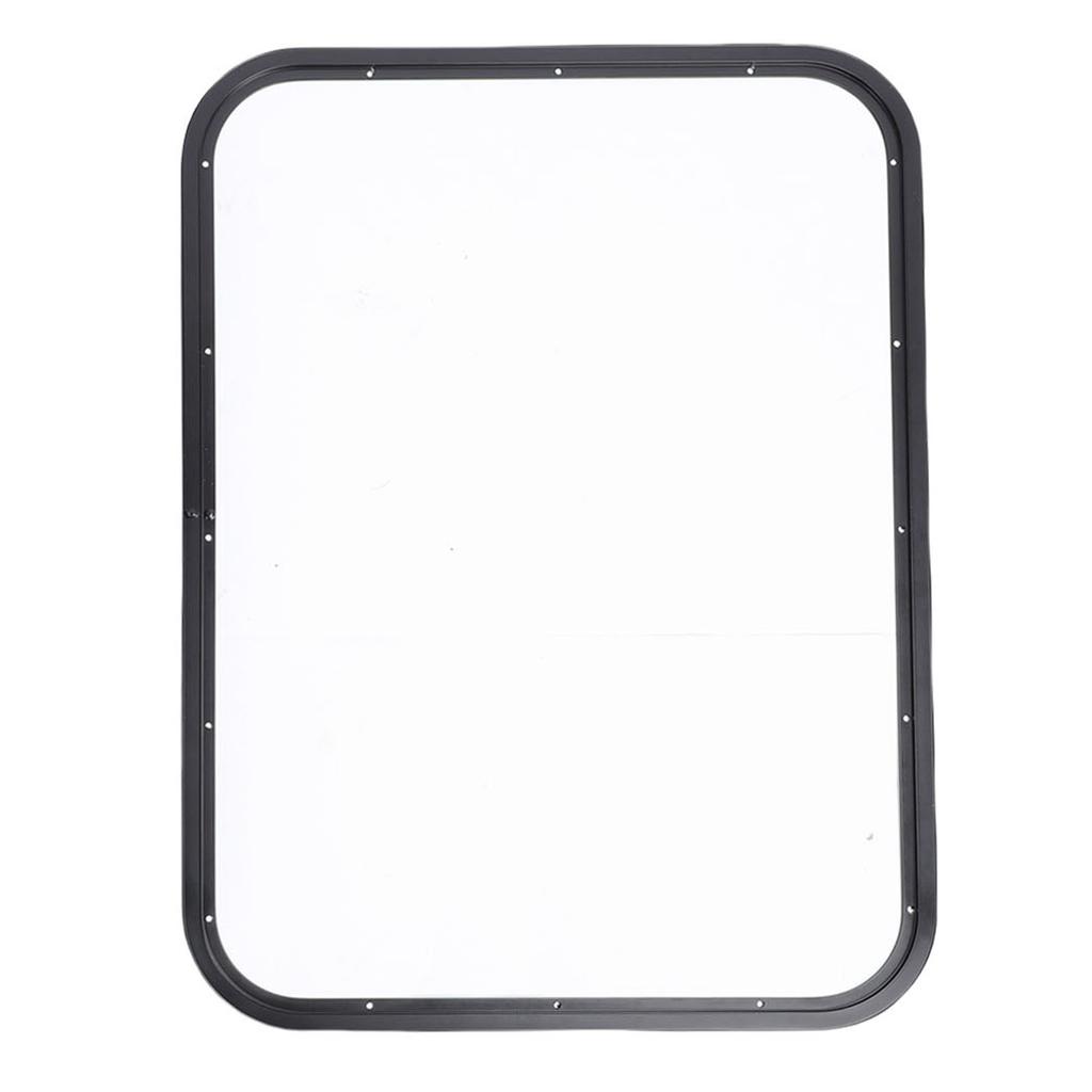 Окно для выхода из фургона, защита от солнца и посторонних глаз, 30,48 x 22,36 дюйма, открывающееся наружу окно прицепа с сеткой и декоративным кольцом для 1,6–2