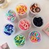 Girls' Colorful Elastic Hairbands Canned Lace Hair Rope High Elasticity Stretch Lace Rope Baby Ponytail Headband Don't Hurt Hair