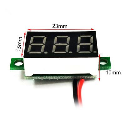 Мини 0,36 дюйма Dc4.5V-30V цифровой красный зеленый синий светодиодный дисплей панель вольтметр вольтметр тестер мотоцикл вольтметр