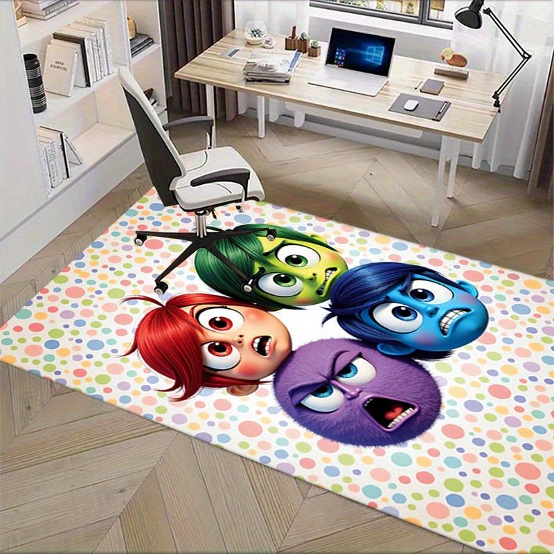 3D Printed Inside Out 2 Anti-Slip Rug - Machine Washable Office Rug for Living Room, Bedroom, Office - Multiple Sizes