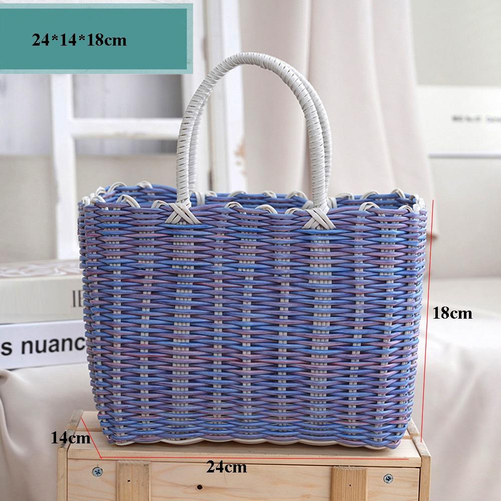 Rattan Woven Home Vegetable Fruit Packing PE Picnic Storage Basket