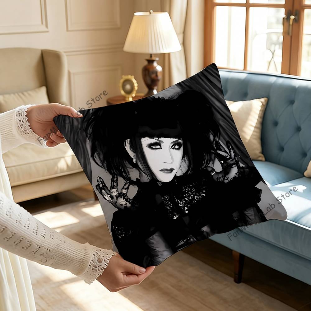 MMalice MMizerS Rock Band Anime Pillow Case Antidustmite Pillowcase Invisible zipper silky short plush Sofa cushion cover