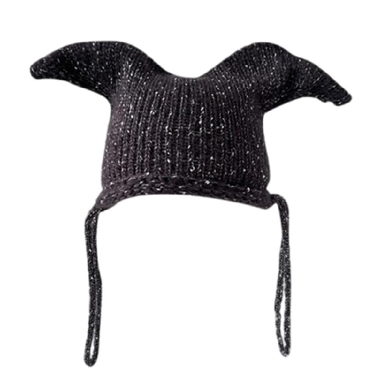 Забавные вязаные шапки-бини, оригинальные клоунские шапки для женщин, девушек, зимний повседневный головной убор