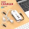 Мультипортовое USB-зарядное устройство, гнездо 66 Вт PD Type C, быстрая зарядка телефона, удлинитель для Xiaomi Samsung, настенное зарядное устройство с вилкой EU/US