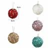 Colorful Foam Sequin Christmas Balls Pendant Shatterproof Christmas Tree Ornaments  New Year Gifts
