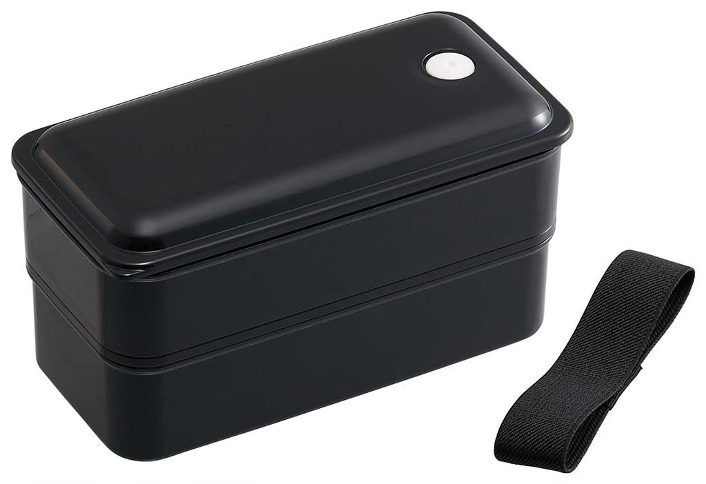 Skater Bento Box Silver Ion Antibacterial Fluffy Packing Integrated 2 Tiers 850ml Retro French BK Ag+ PALW9AG-A