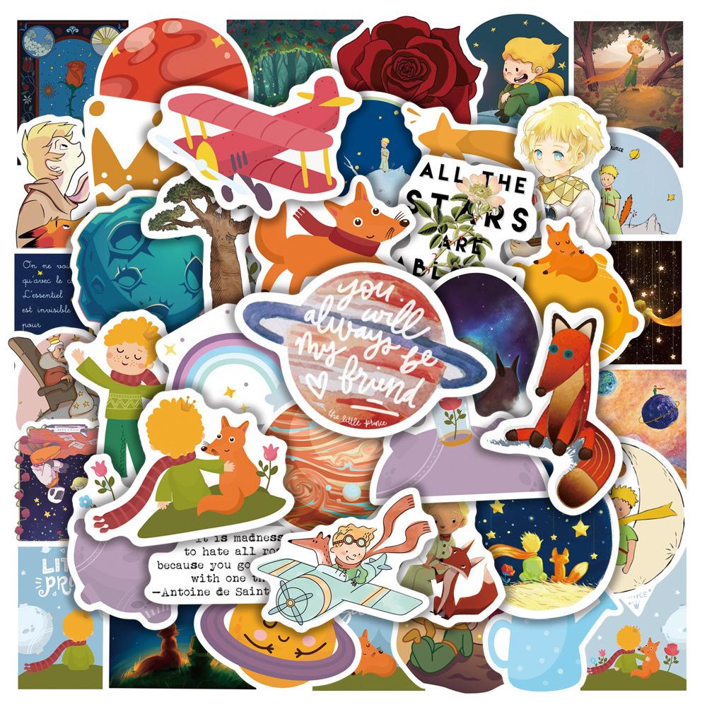 50PCS New Classic Fairy Tale Little Prince Cartoon Cute Toy Laptop iPad Cup Stickers