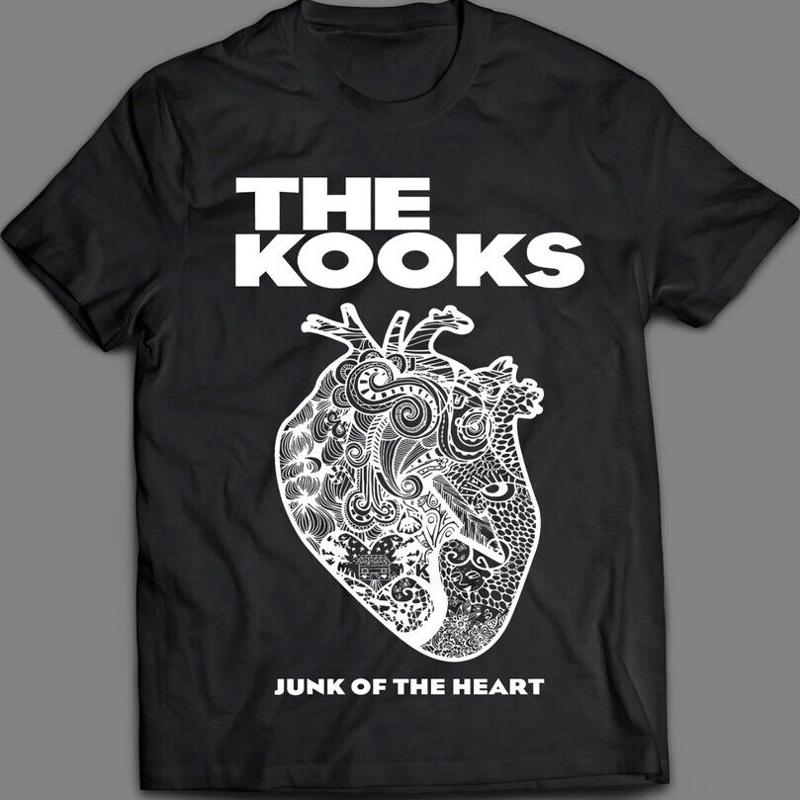 Новая Хлопковая Черная Футболка The Kooks Все Размеры Ar846