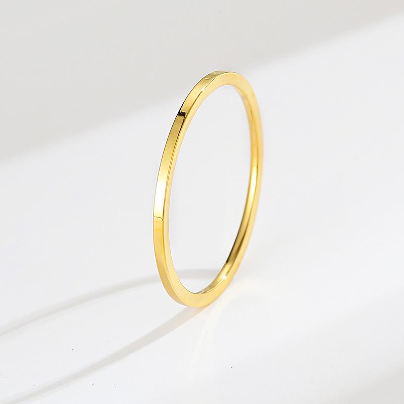 Кольцо с покрытием из 18-каратного золота, муассанит, обручальное, свадебное, из нержавеющей стали, устойчивое к выцветанию, модное ювелирное изделие