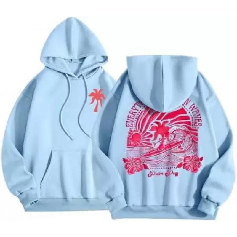 2026 Winter Unisex Hoodie Graphic Print Loose Fit Streetwear Sweatshirt