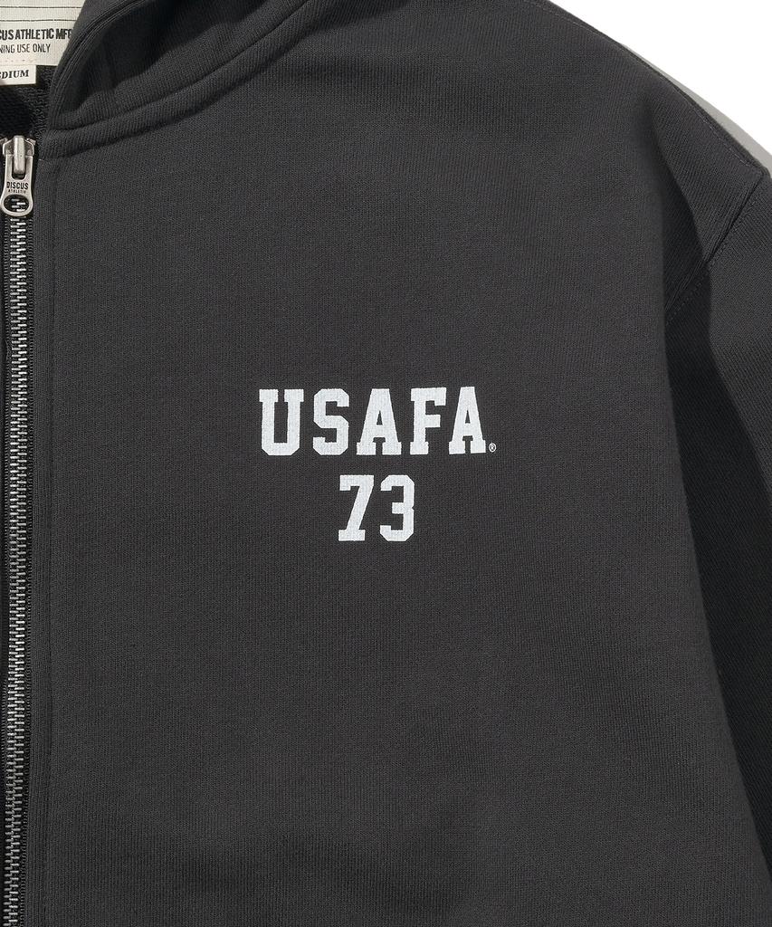 DISCUS ATHLETIC Худи на молнии Usafa heavyweight, выстиранный черный