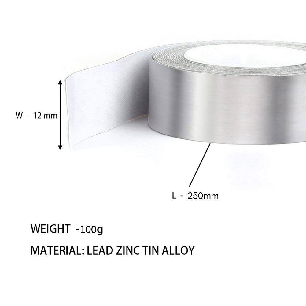 4-1Roll Professional Lead Weights Golf Lead Tape 30/50/100g Weight Self-Adhesion Putter Wedge Clubs Head Tapes for Putter Racket