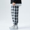 Fashion2XL-8XLМужские брюки Новая осень Спортивные брюки больших размеров Мужские брюки Большие размеры Полосатые клетчатые брюки с полосками на щиколотке Повседневные брюки