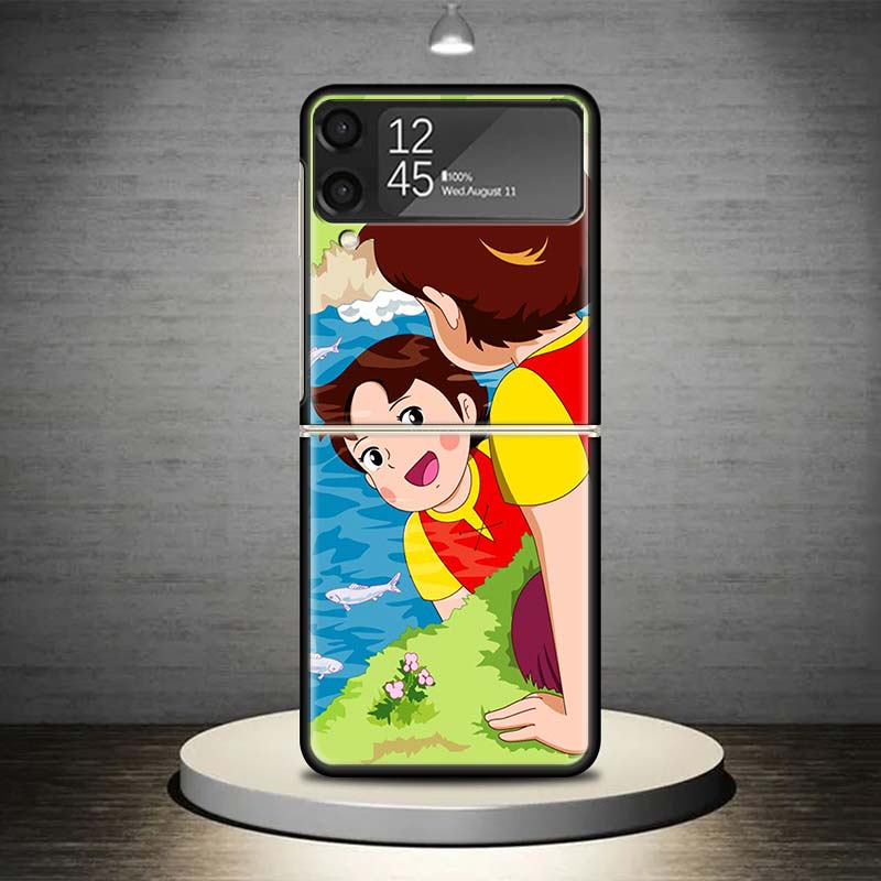 Милый Мультяшный Чехол Heidi для Samsung Galaxy Z Flip 7 6 5 4 3 5G Ударопрочный Чехол Z Flip7 Flip6 ZFlip5 Flip3 Flip4 Роскошный Sh