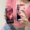 Чехол для мобильного телефона Jujutsu Kaisen Сукуна для Samsung Galaxy S25 S24 S23 S22 S21Plus FE Ультрапрозрачный Цветной Чехол Красивый Роскошный