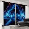 2 панели 3D геймпад оконные шторы игровая декорация киберпанк коллаж шторы для гостиной спальни кухни ванной комнаты