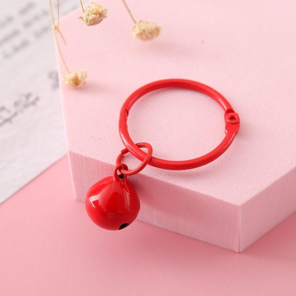 Cute Candy Colors Metal Bells Handmade Colorful Jingle Bell DIY Keychain Pendants Accessories for Decoration