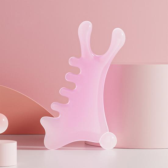 1/2 шт., меридианная массажная расческа, многоцелевая массажная расческа для лица и головы, портативный ручной массажер для тела и головы, скребок для гуаша