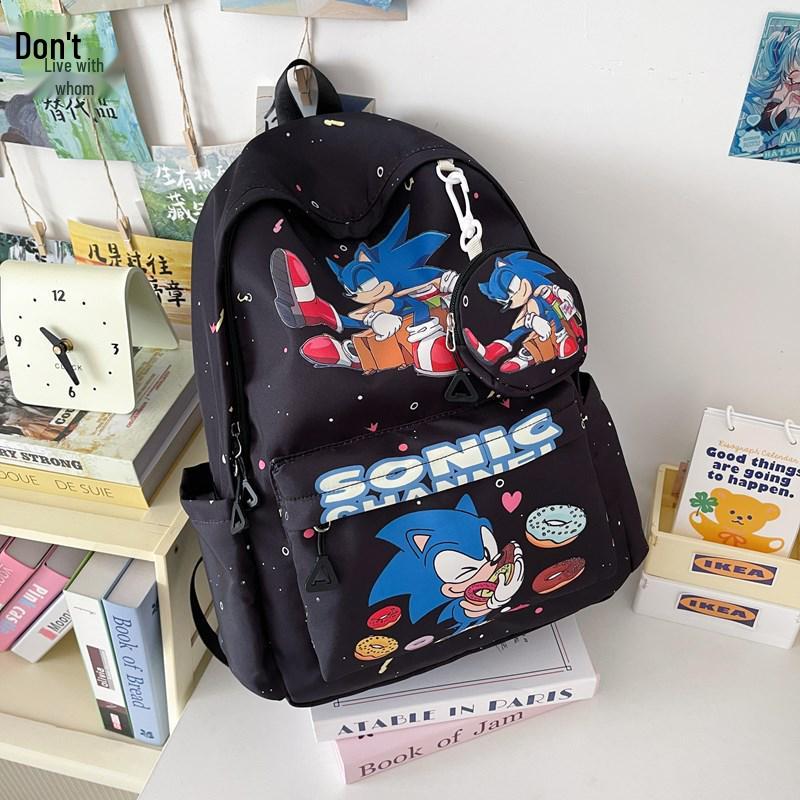 Sonic Kids' Backpack with Coin Pocket for School & Kindergarten