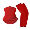Summer Solid Ice Silk Protection Arm Sleeves Magic Scarf Set For Cycling Running Outdoor Sports Lightweight Breathable Cool Gear