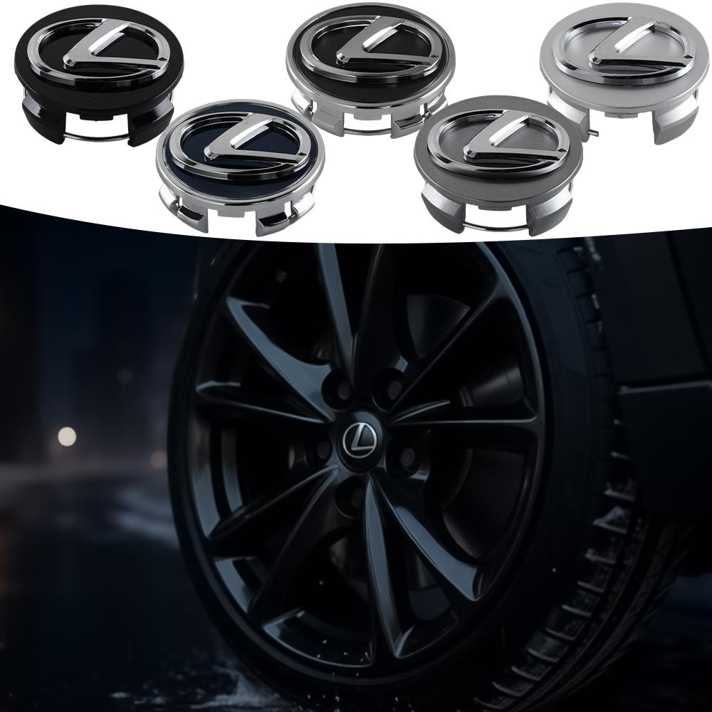 4Pcs 60MM Car Tire Wheel Hub Center Cover Badge Decoration Set With For Lexus RX300 IS200 IS250 ES350 Ct200h UX250h NX300h RX350