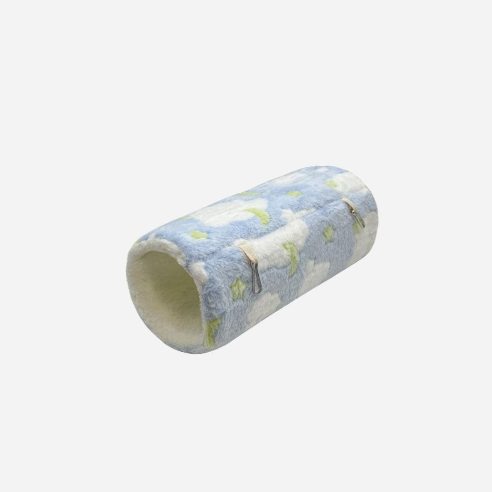 Soft Hanging Guinea Pig Toys Fleece Lined Squirrel Ferret Tunnels Cozy Hamster Hideout Small Pets