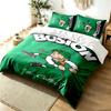Boston Celtics 3pc Duvet Cover Set Simple Modern Bedding Set Wrinkle Resistant Soft Fabric All Season Use a perfect gift