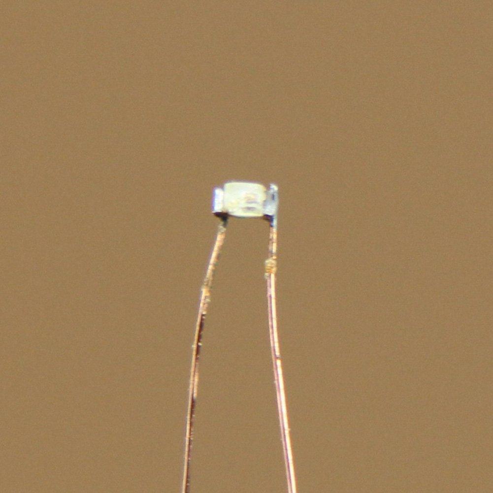 Миниатюрный SMD 0402 чип с медными выводами для моделей и диорам, желтый, 20 штук, провод 0,1 мм, поезда, железные дороги, здания,