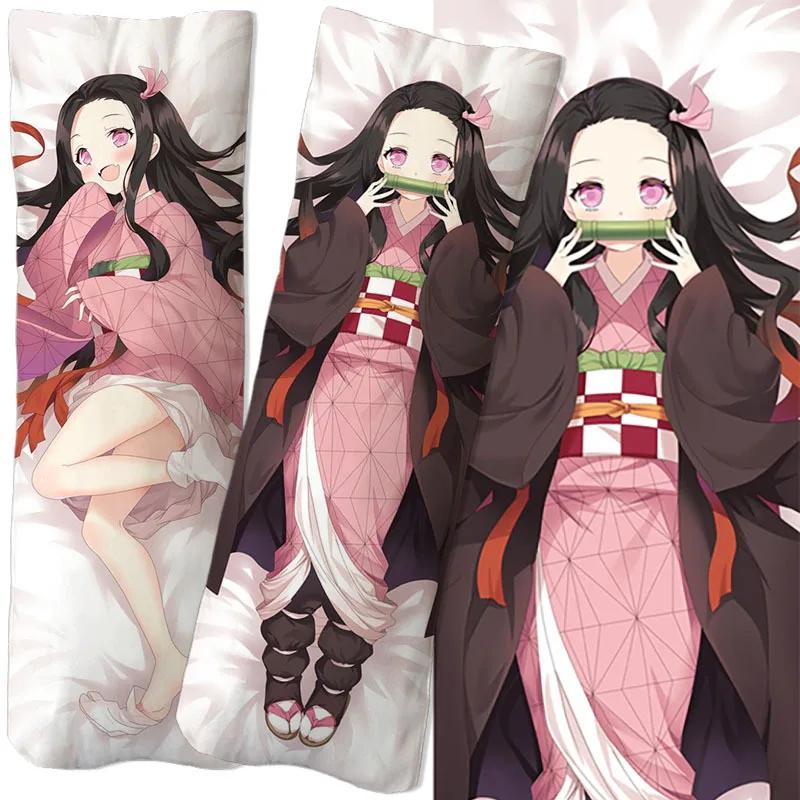 Anime Demon Slayer Kochou Shinobu Figure Equal Body Hug Body Pillow Pillowcase 2-sided 3D Printing DIY Two-dimensional Sexy Gift